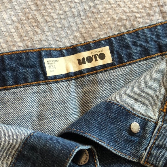 Topshop MOTO Button front denim skirt - Picture 6 of 6